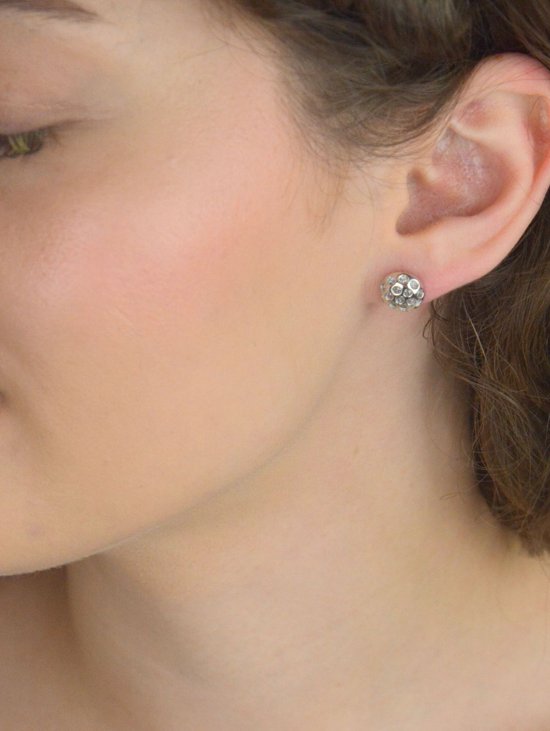 Srebrne Kolczyki Damskie Na Sztyft – Wypukłe Okrągłe, Błyszczące, Srebro 925.jpg