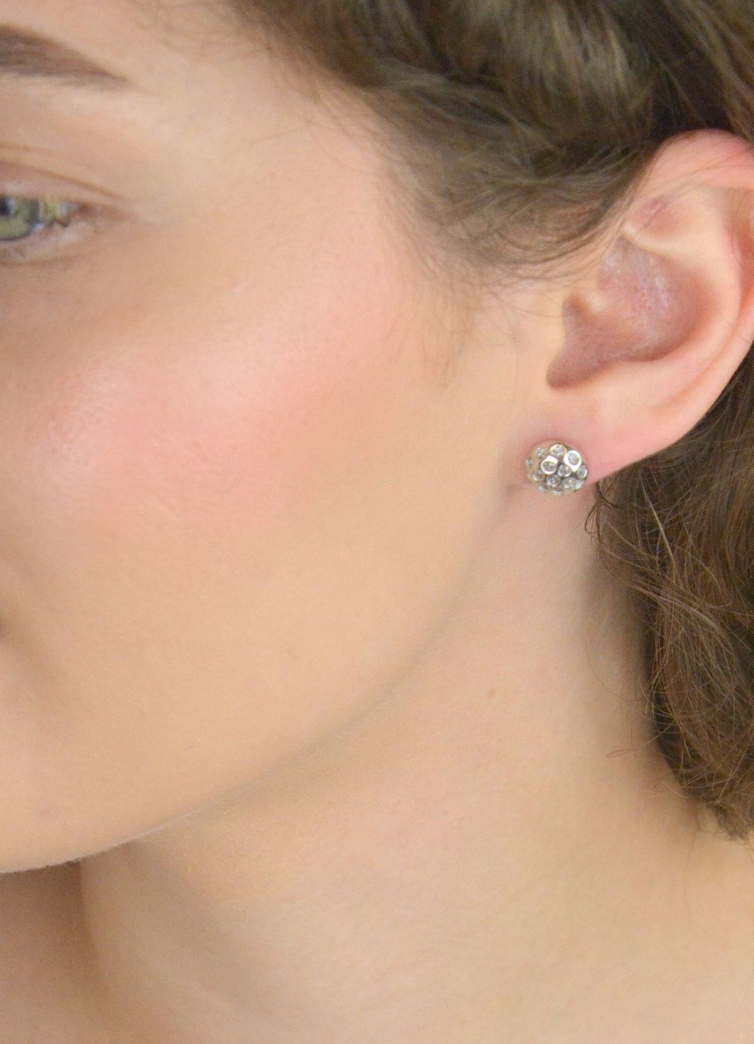 Srebrne Kolczyki Damskie Na Sztyft – Wypukłe Okrągłe, Błyszczące, Srebro 925.jpg