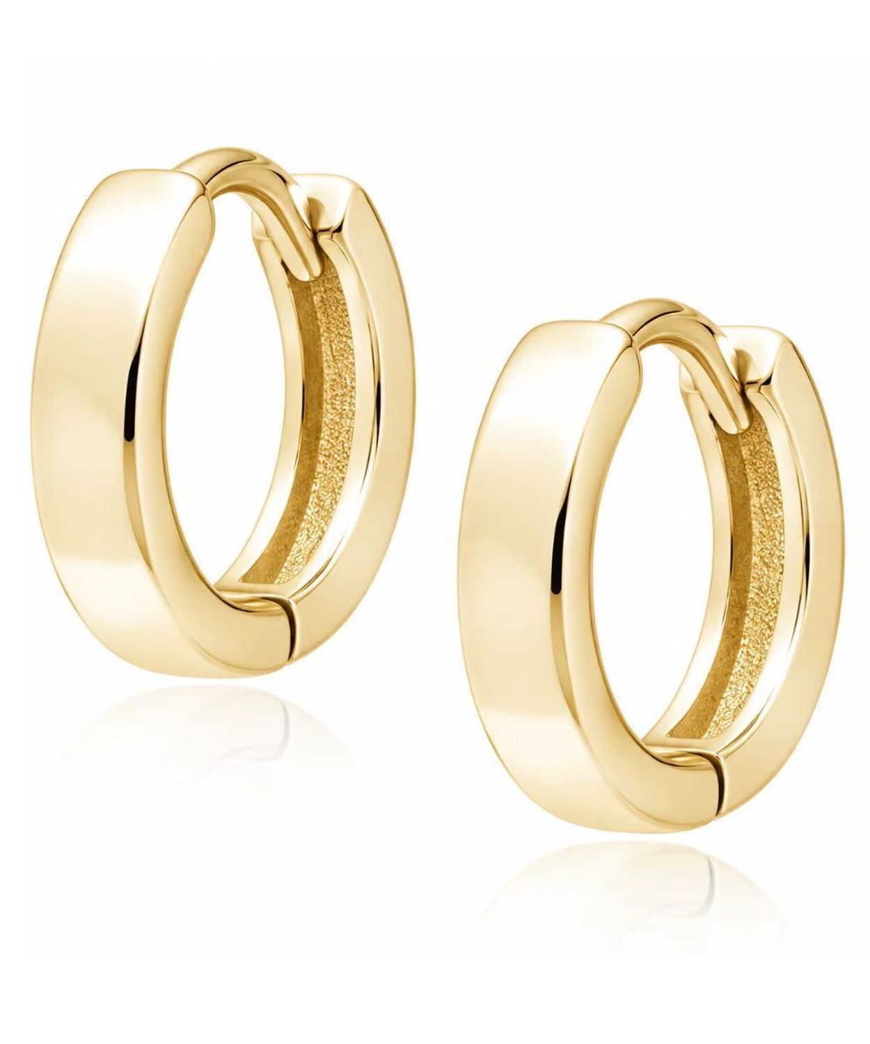 Kolczyki srebrne 925 kółka pozłacane 14K złotem – bigiel angielski 11 mm.jpg