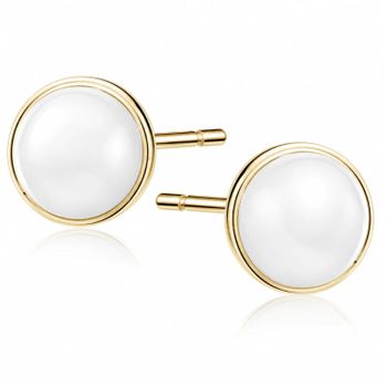 Kolczyki srebrne pozłacane 925 z perłą syntetyczną 8 mm – eleganckie wkrętki na sztyft.jpg