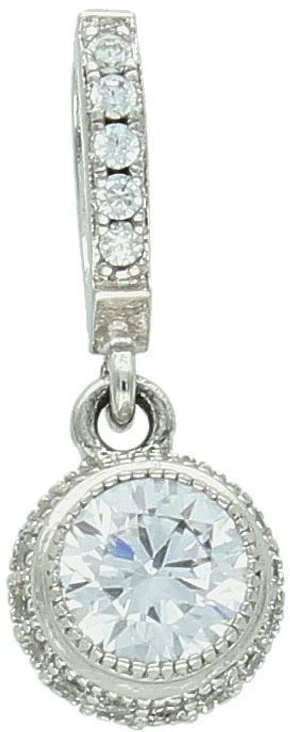 Zawieszka srebrna próba 925, okrągła w cyrkonie Z3FF026 Elegancka i subtelna zawieszka wykonana z wysokiej jakości srebra próby 925, ozdobiona piękną, okrągłą cyrkonią.1.jpg