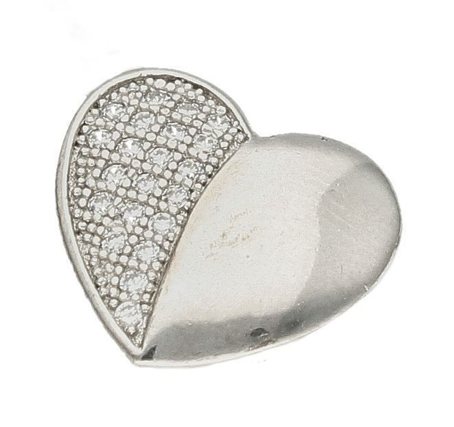 Srebrna zawieszka w kształcie serduszka z cyrkoniami Z3FF1015.jpg