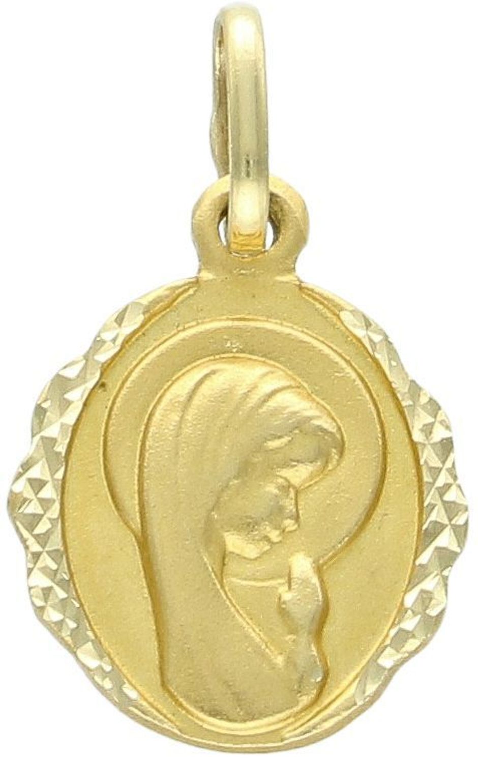 Złoty medalik zawieszka Matka Boska Fatimska, próba 585 ZAW-0543-585. Wyjątkowy medalik Matka Boska Fatimska sprawdzi się idealnie jako prezent i upamiętnienie takich chwil jak 1.jpg