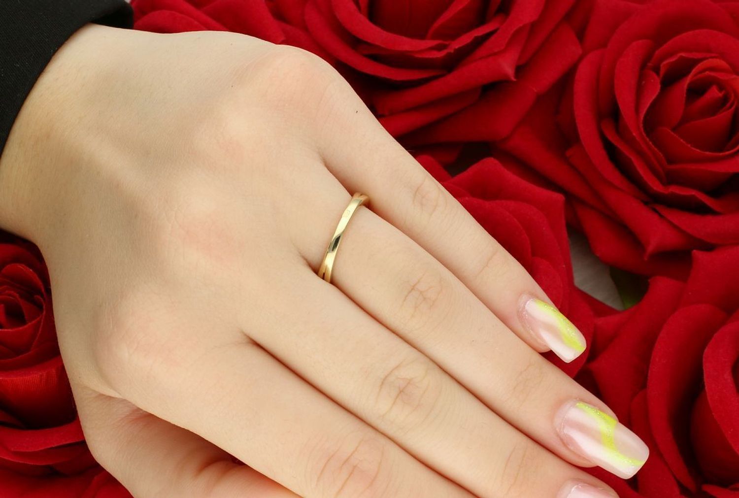 Złoty pierścionek z diamentami Zakochany Blask 585  11 brylantów  Rozmiar 11.jpg