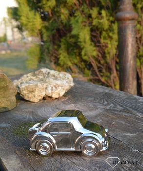 Posrebrzana skarbonka 'Srebrny samochód' dla dziecka. ZV6024261. Wykonana z wysokiej jakości metalu pokrytego srebrem (8).JPG