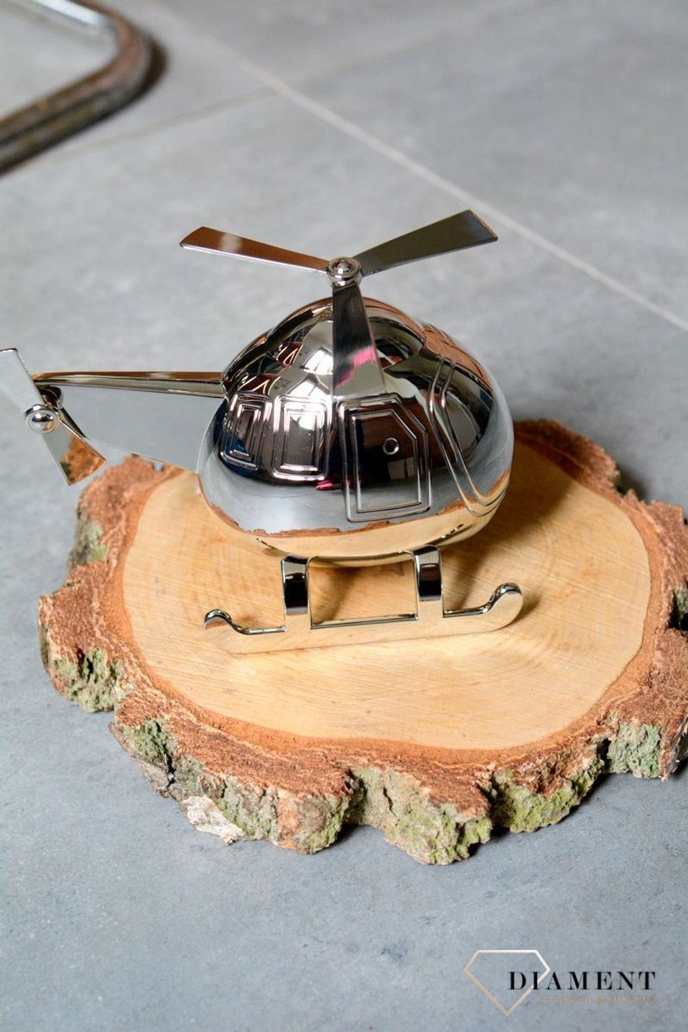 Posrebrzana skarbonka Helikopter dla dziecka ZV6168061. Skarbonka na prezent. na chrzciny, urodziny, narodziny dziecka..jpg
