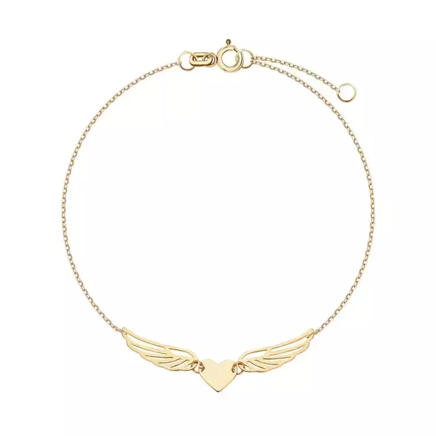 Bransoletka złota z serduszkiem i skrzydełkami ZW-X-000-N19-DA17724.webp