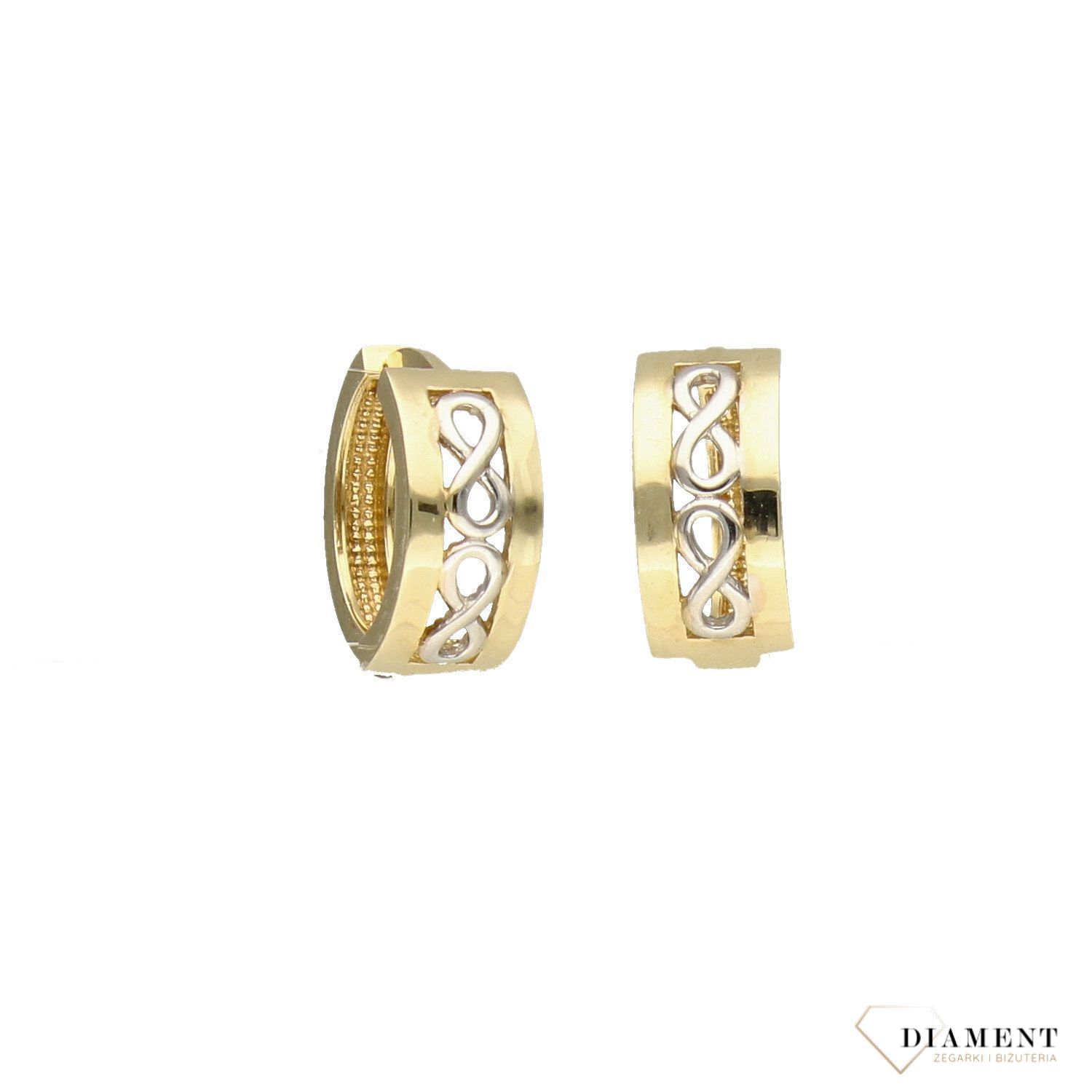 Kolczyki złote kółka ze znakiem nieskończoności 3000094423911.jpg