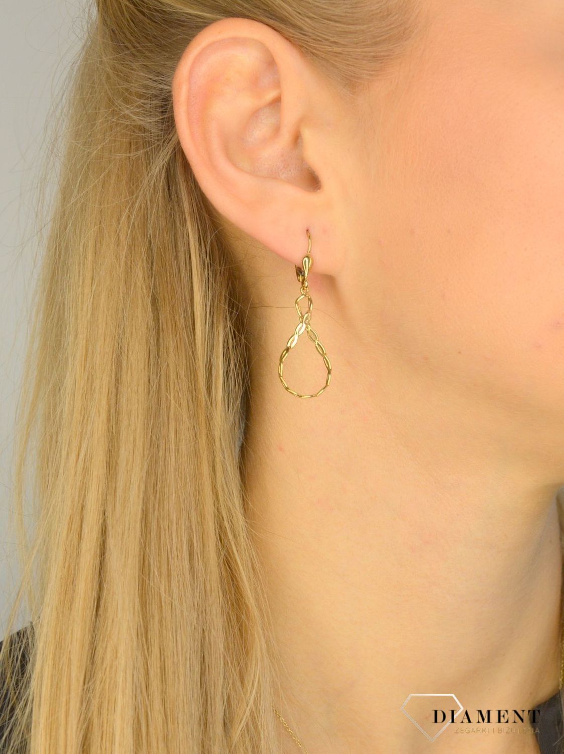 Kolczyki złote wiszące Yes 333 'Nieskończoność'  ZW-X-X07-N00-GA10191.jpg