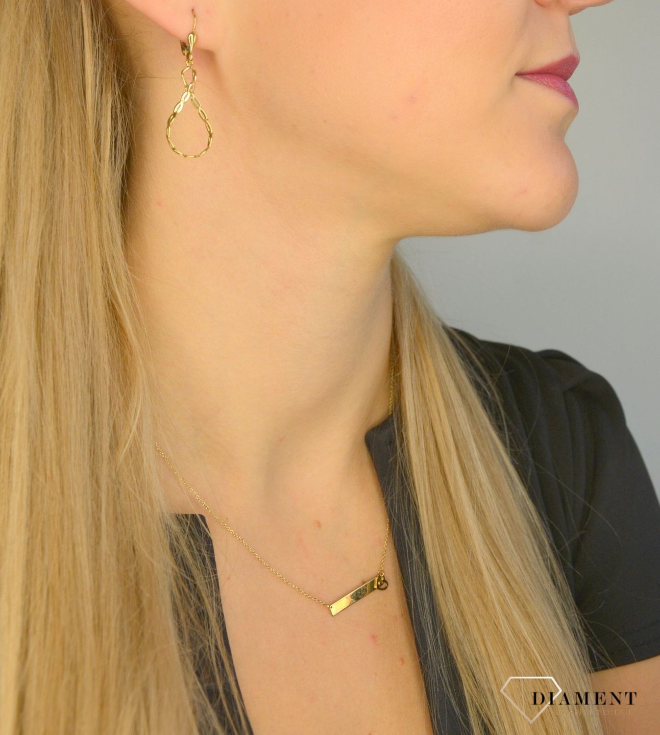 Kolczyki złote wiszące Yes 333 'Nieskończoność'  ZW-X-X07-N00-GA10191.jpg