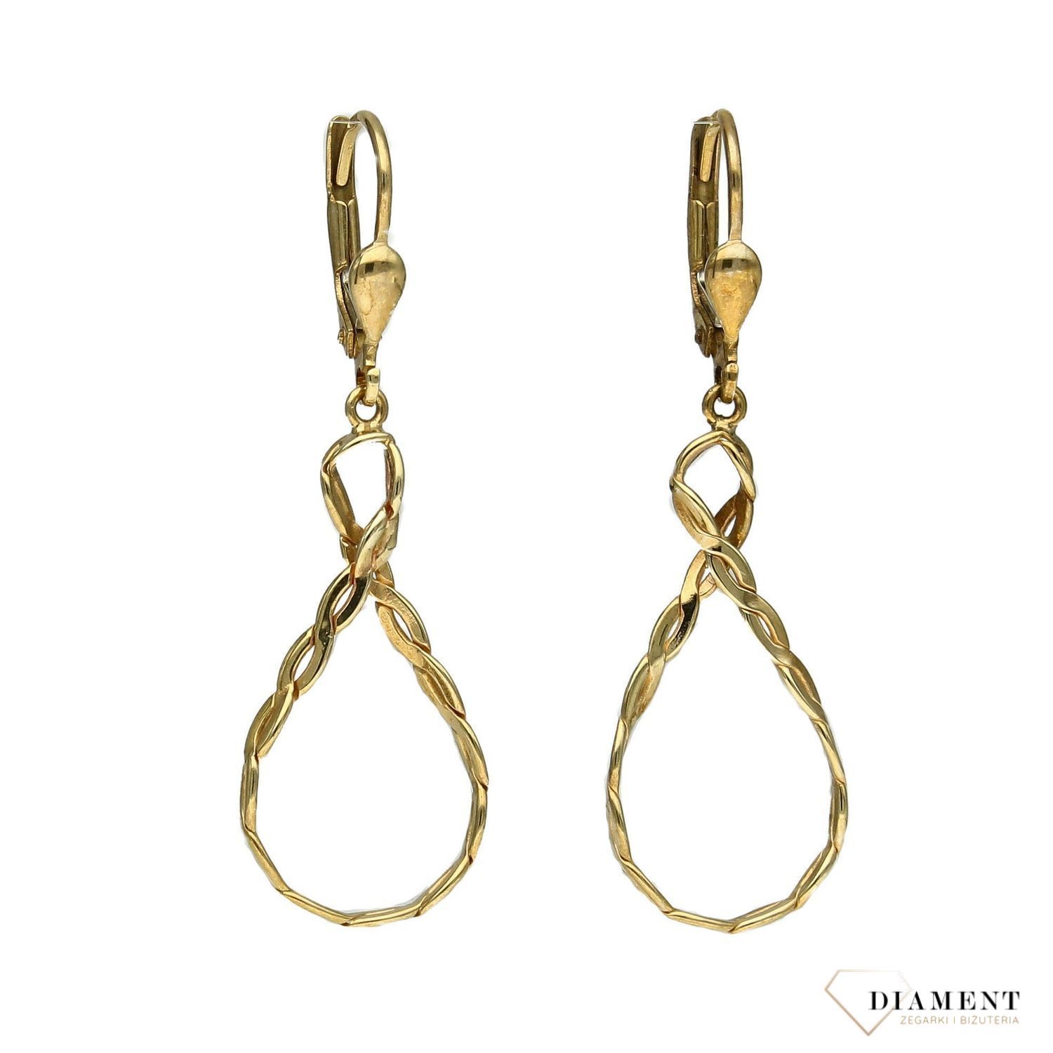 Kolczyki złote wiszące Yes 333 'Nieskończoność'  ZW-X-X07-N00-GA10191.jpg