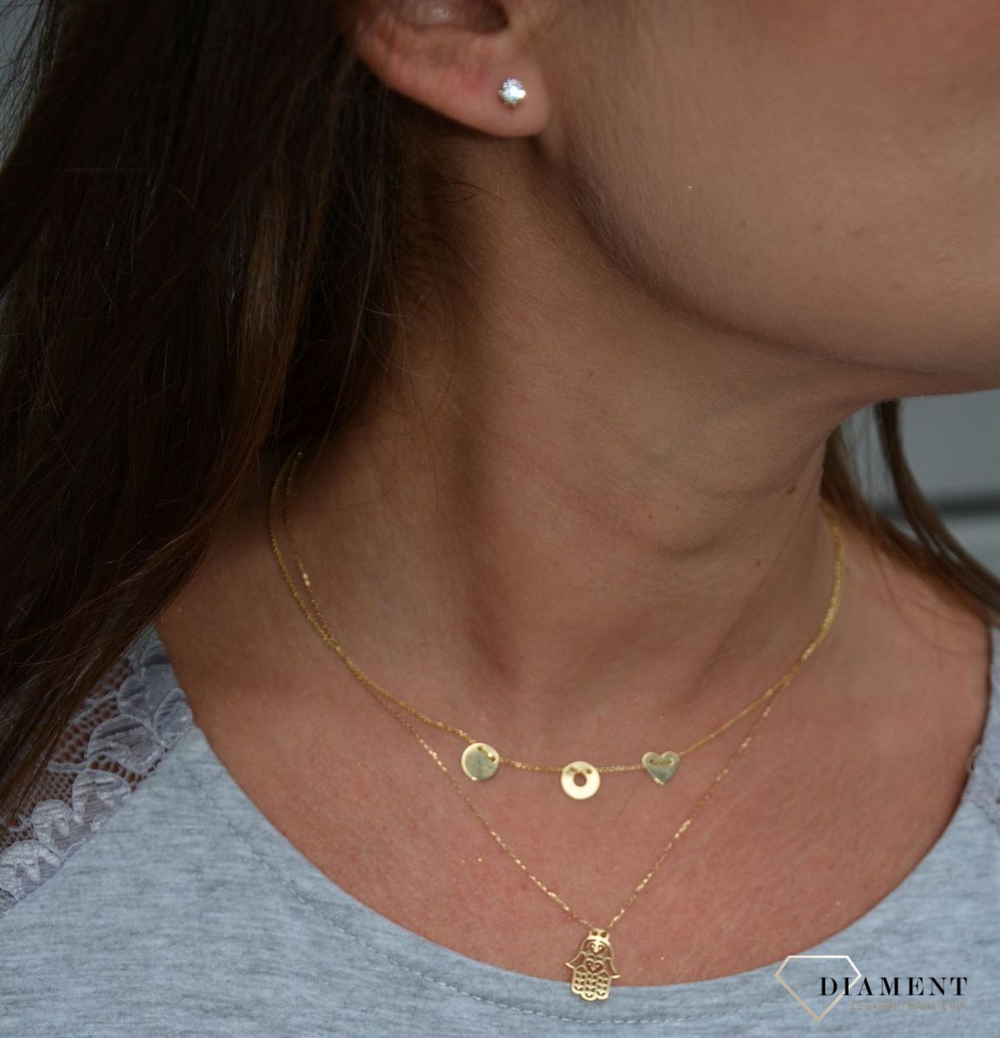 Złote kolczyki 333 delikatna cyrkonia na sztyft ZW-X-X08-N00-FB10218.jpg