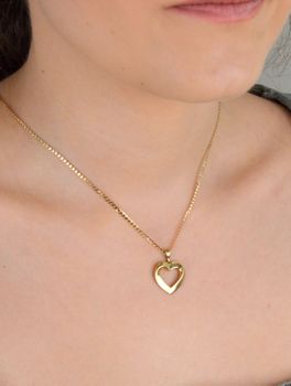 Zawieszka złota serduszko gładkie próba 333, ZW-X-X08-N00-LA14500 Elegancka zawieszka w kształcie gładkiego serduszka, wykonana z wysokiej jakości złota próby 333 (1).JPG