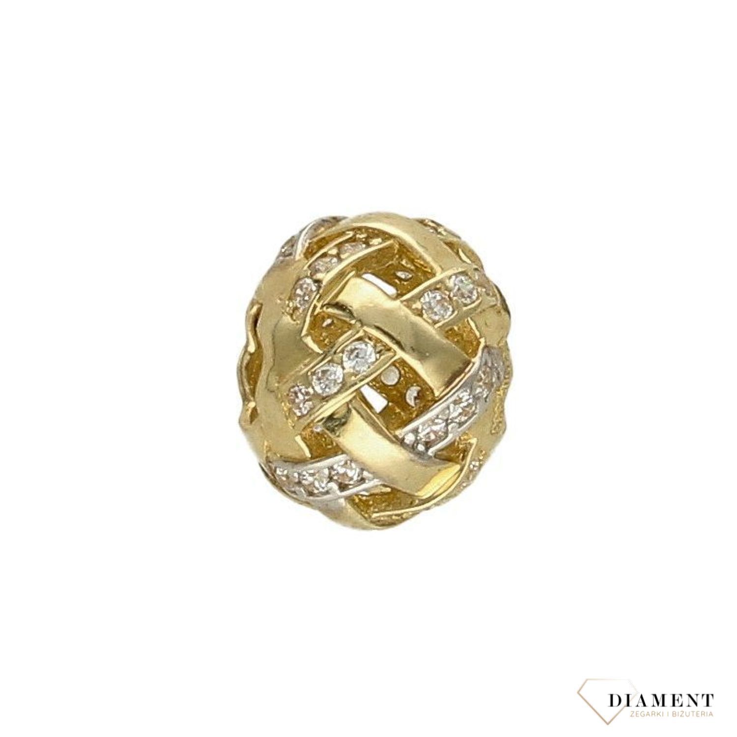 Złota zawieszka charms do bransoletki Yes 333 'Uczucie'v.jpg