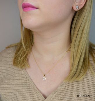 Złota zawieszka ażurowa Yes z cyrkoniami ZW-X-X09-D00-LB16625 ✓Złote zawieszki w Sklepie z Biżuterią zegarki-diament (2).JPG