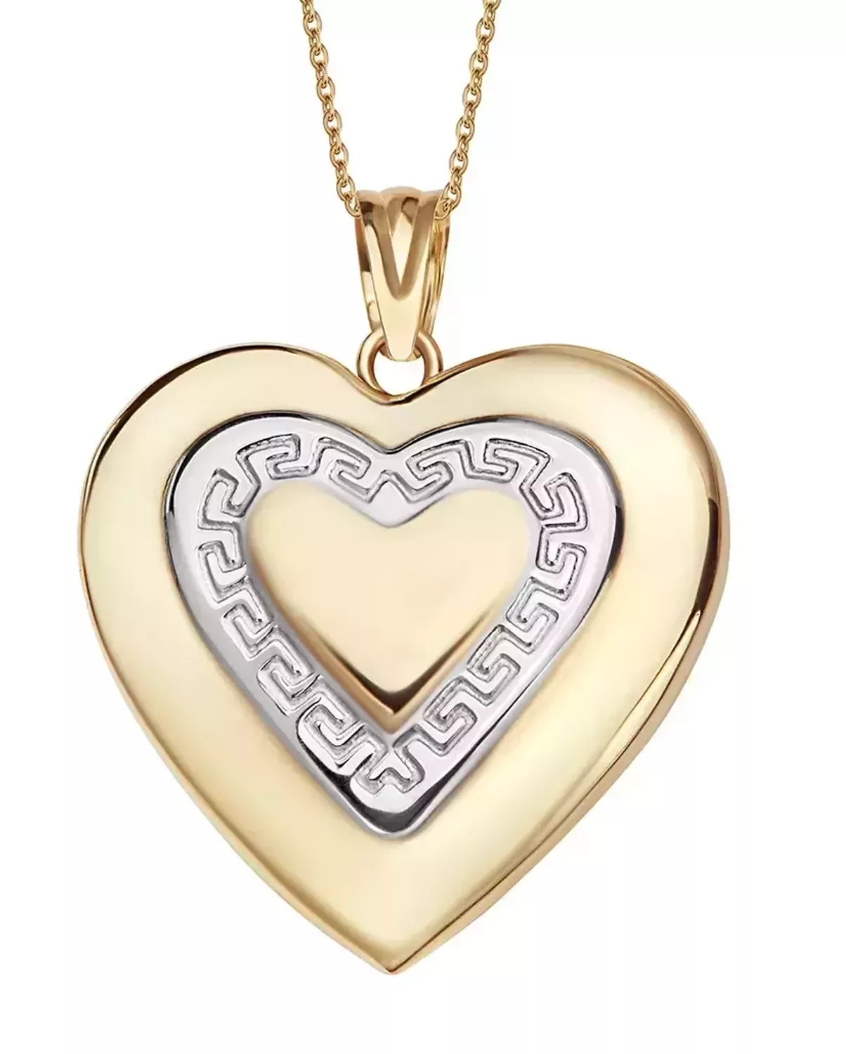 Symbole Miłości - zawieszka z dwukolorowego złota.webp