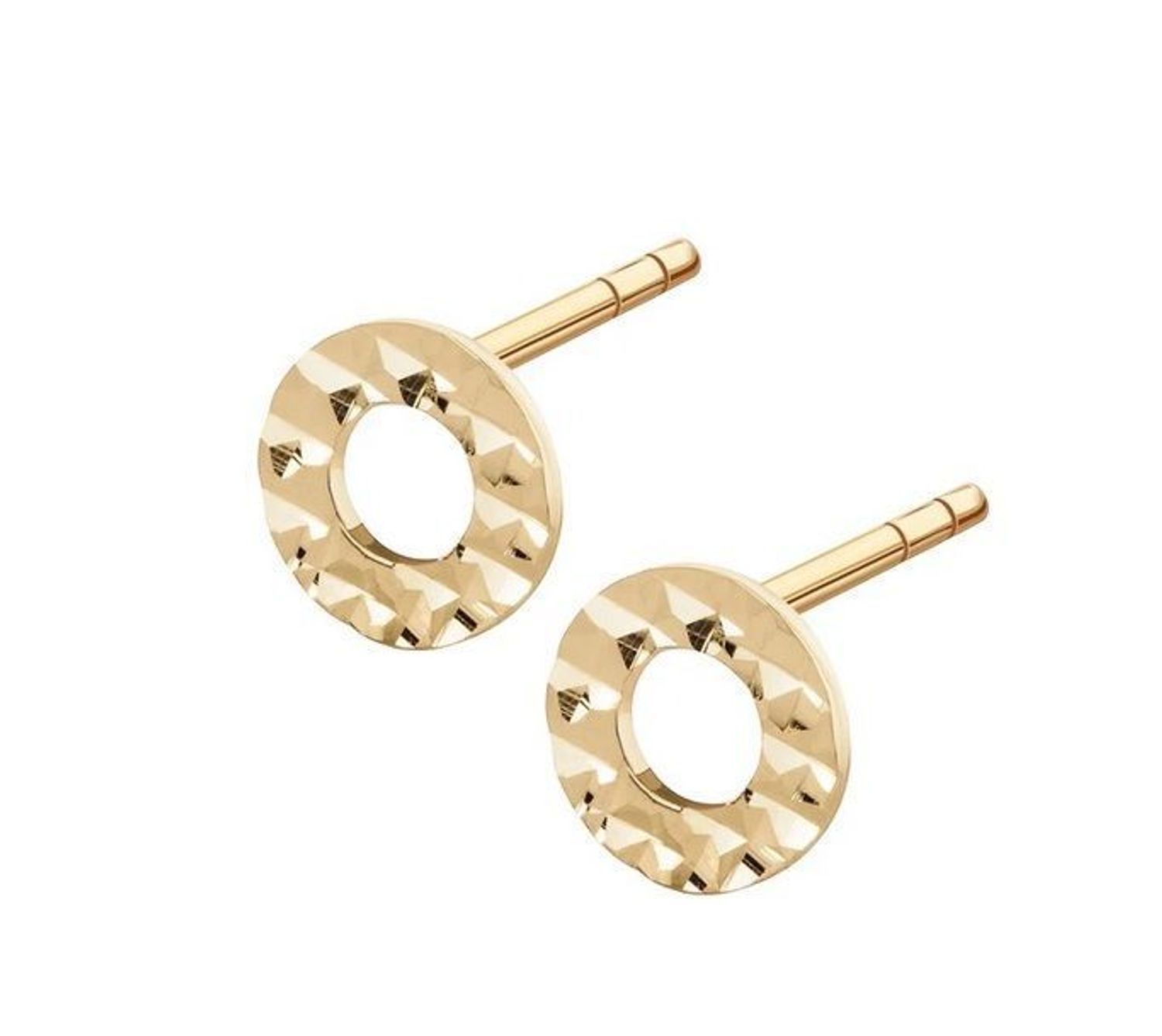 Złote kolczyki 333 grawerowane kółka płaskie ZW-X-X09-N00-FA17170.jpg