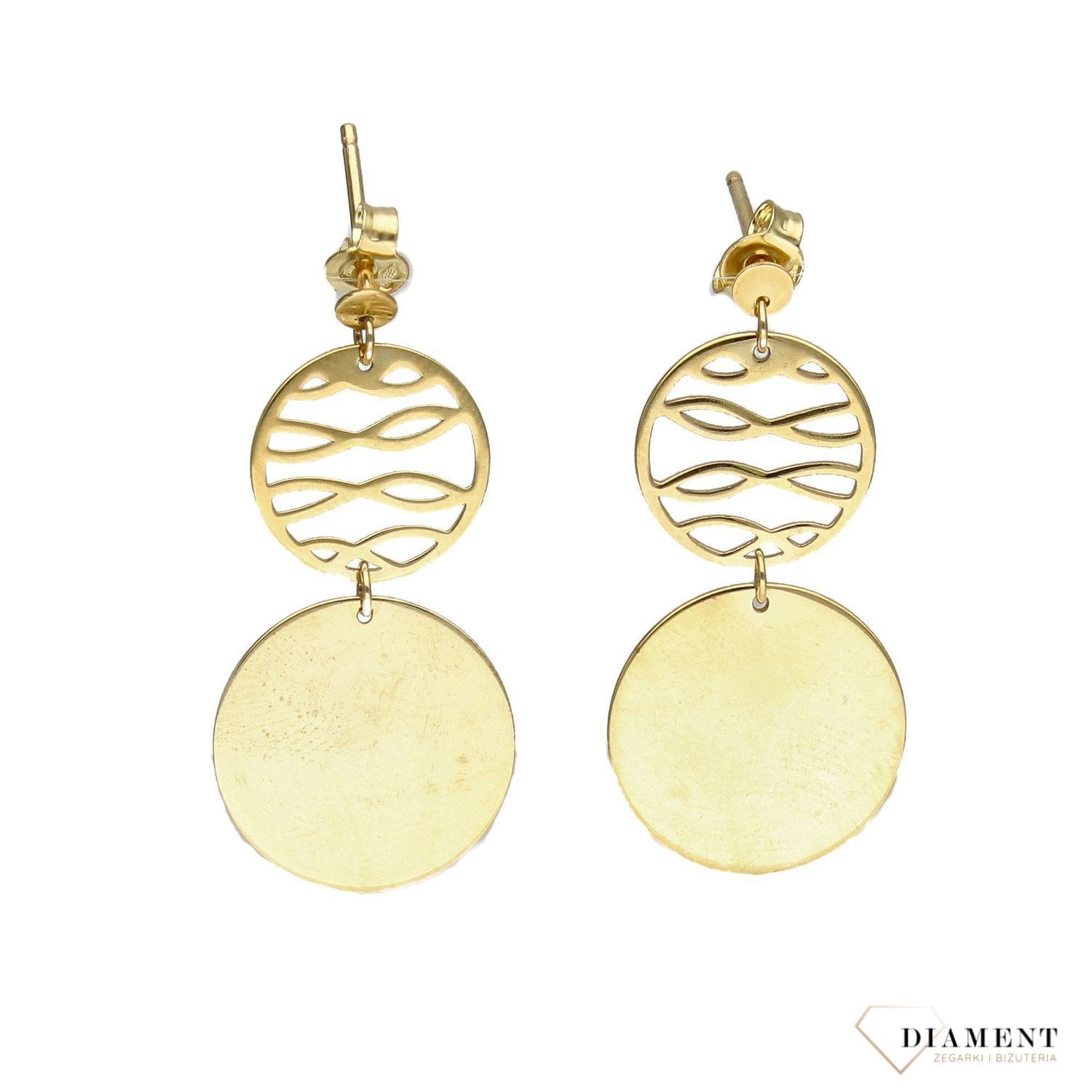 Złote kolczyki 333 dwa kółka ZW-X-X09-N00-FA17208a.jpg