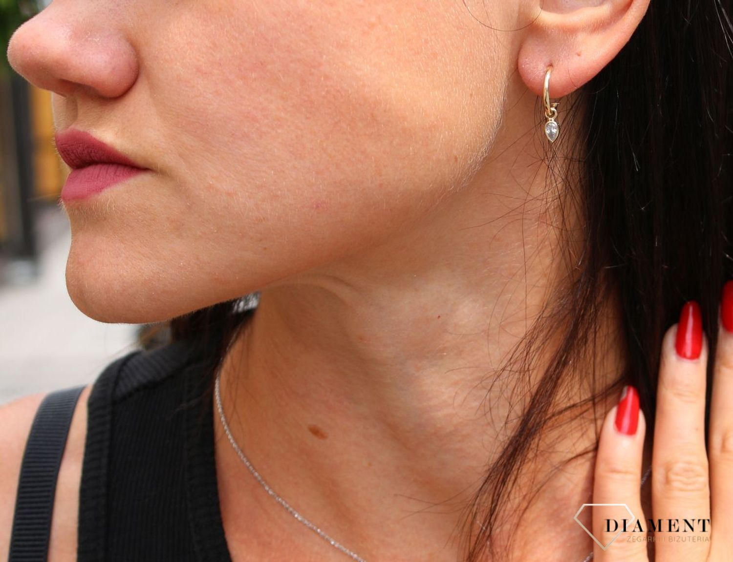 Złote kolczyki 333 Półkola z zawieszką ZW-X-X09-N00-FB18234.jpg