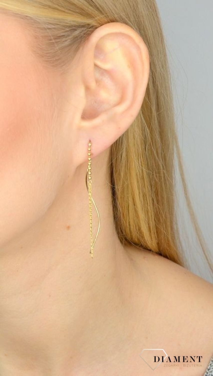 Złote kolczyki 333 wiszący blask ZW-X-X09-N00-HA16177.jpg
