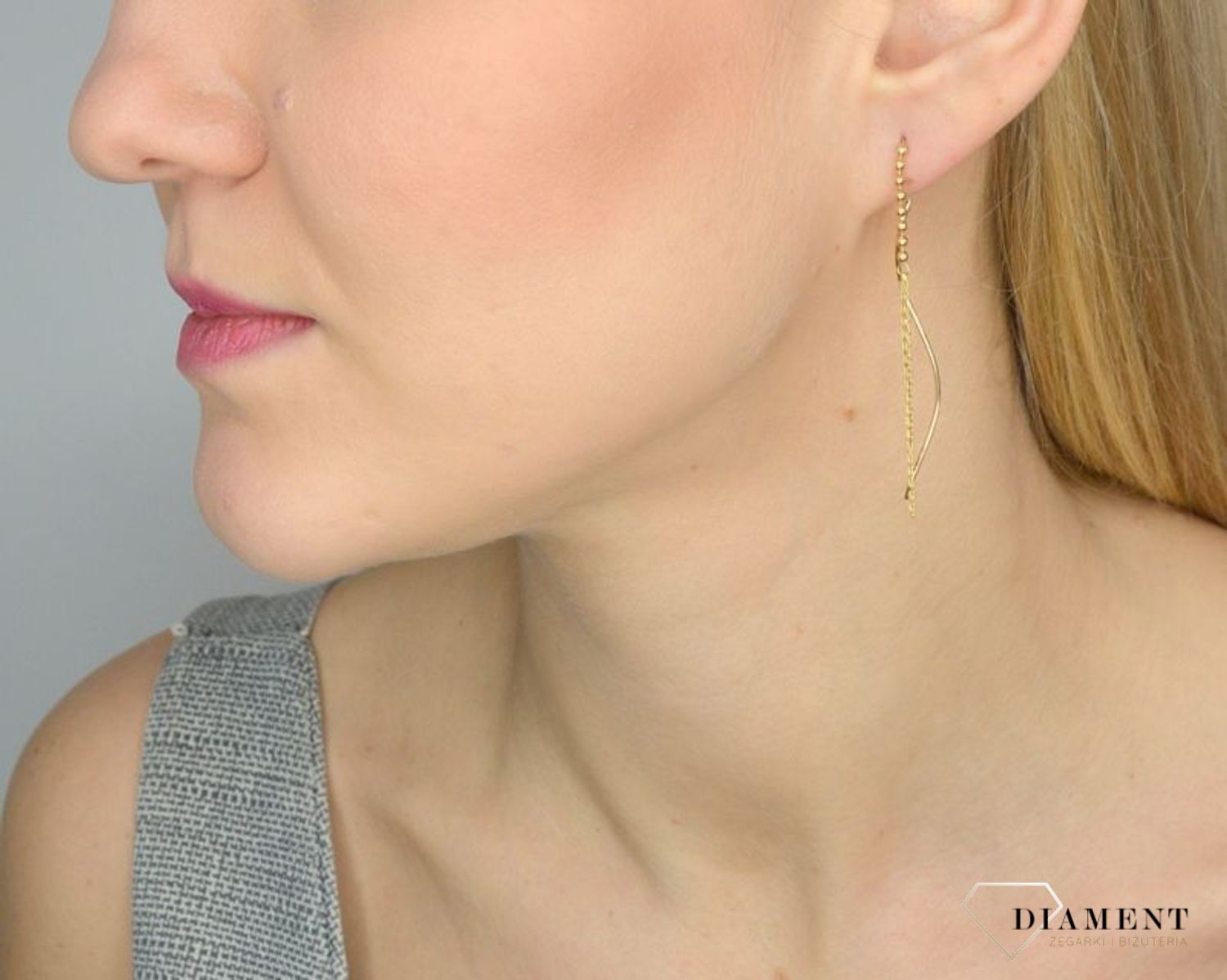 Złote kolczyki 333 wiszący blask ZW-X-X09-N00-HA16177.jpg