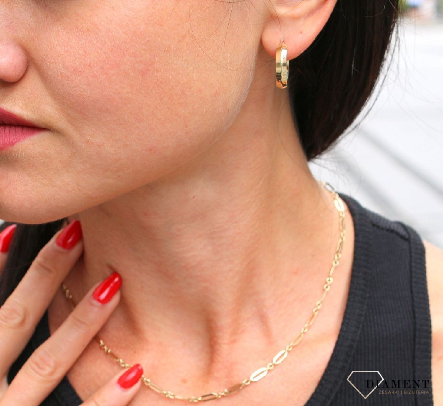 Złote kolczyki 333 gładkie koła ZW-X-X09-N00-HA18236.jpg