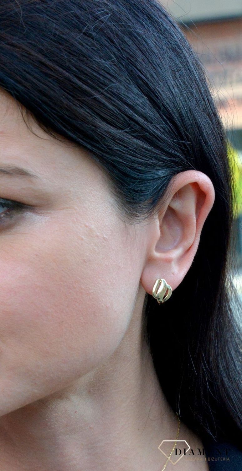 Kolczyki złote YES falowane na angielskie zapięcie 333 ZW-X-X09-N00-HA18352.jpg