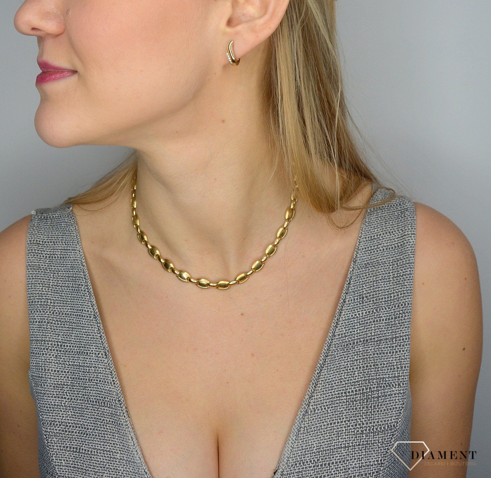 Złote kolczyki 333 delikatność cyrkonii ZW-X-X09-N00-HB15324 💎 Złote kolczyki wykonane z najwyższej jakości złota próby 333.webp