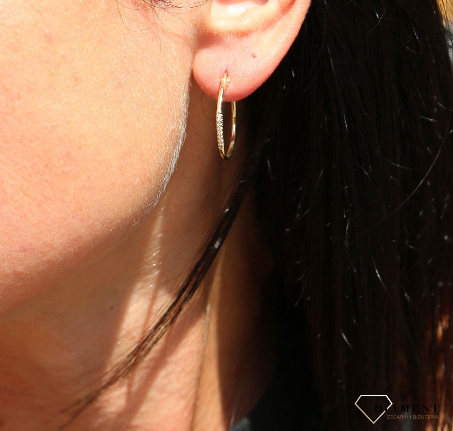 Złote kolczyki 333 zdobione koła ZW-X-X09-N00-HB18232.jpg