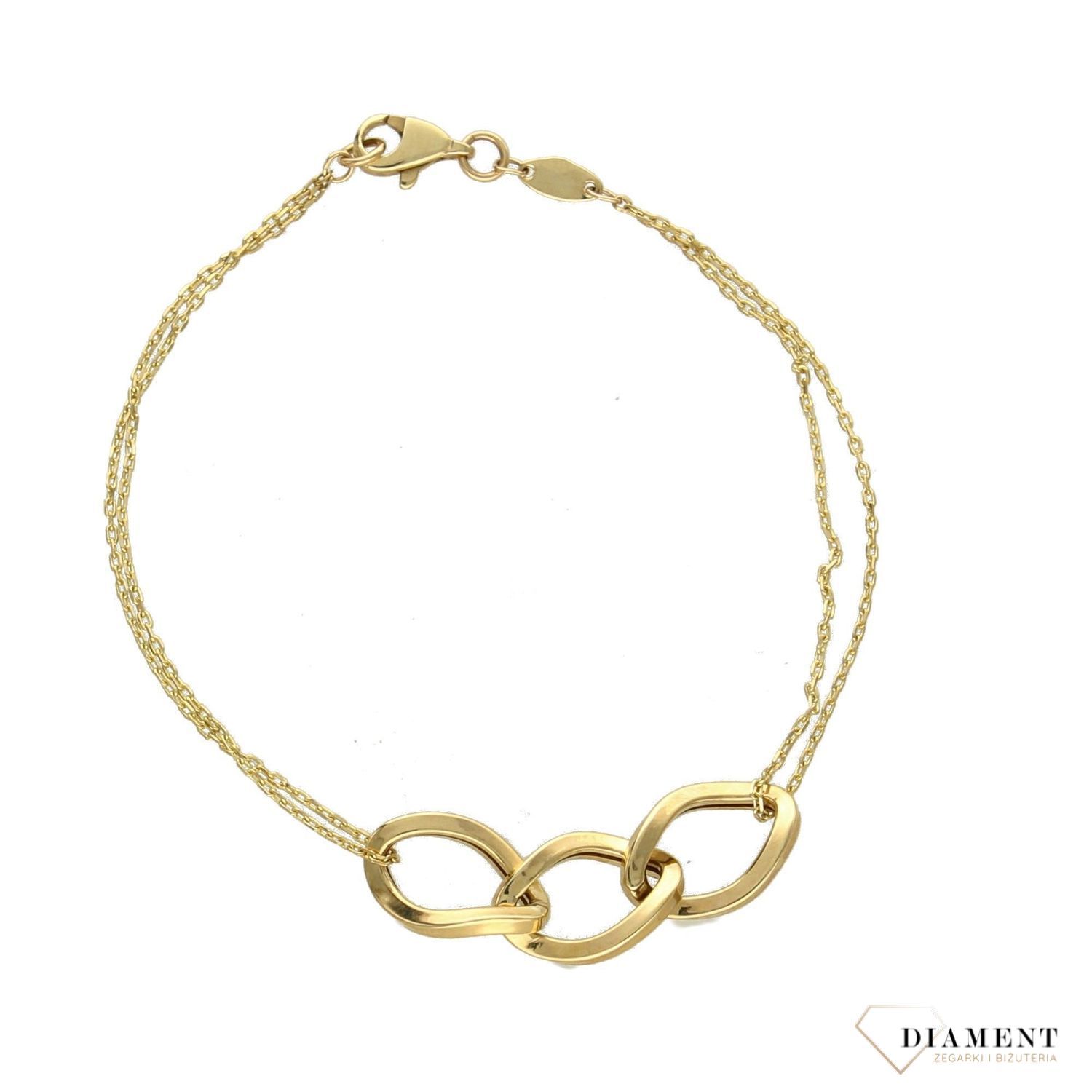 Złota bransoletka. Wyjątkowa biżuteria. Złote Bransoletki Damskie w Sklepie z Biżuterią zegarki-diament.pl to idealny pomysł na prezent dla każdej kobiety (1).jpg