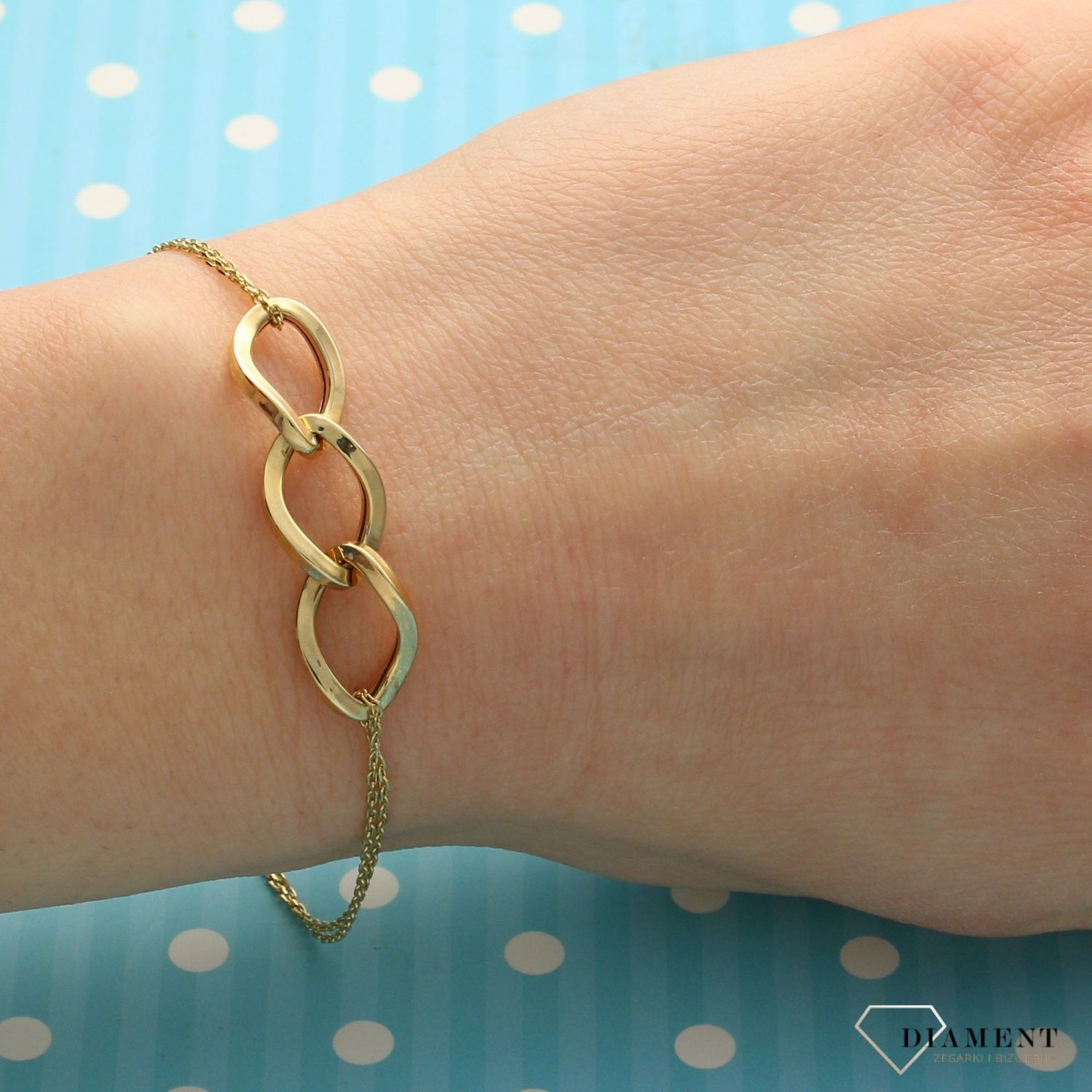 Złota bransoletka. Wyjątkowa biżuteria. Złote Bransoletki Damskie w Sklepie z Biżuterią zegarki-diament.pl to idealny pomysł na prezent dla każdej kobiety (1).jpg
