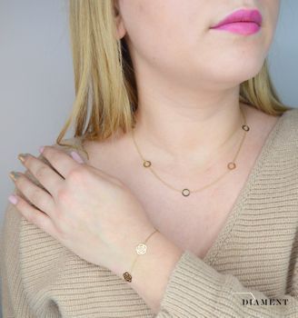 Złota bransoletka celebrytka kwiatki Yes ZW-X-X09-N19-DA14846 ✓Bransoletki złote w Sklepie z Biżuterią zegarki-diament.pl✓ Piękne (3).JPG