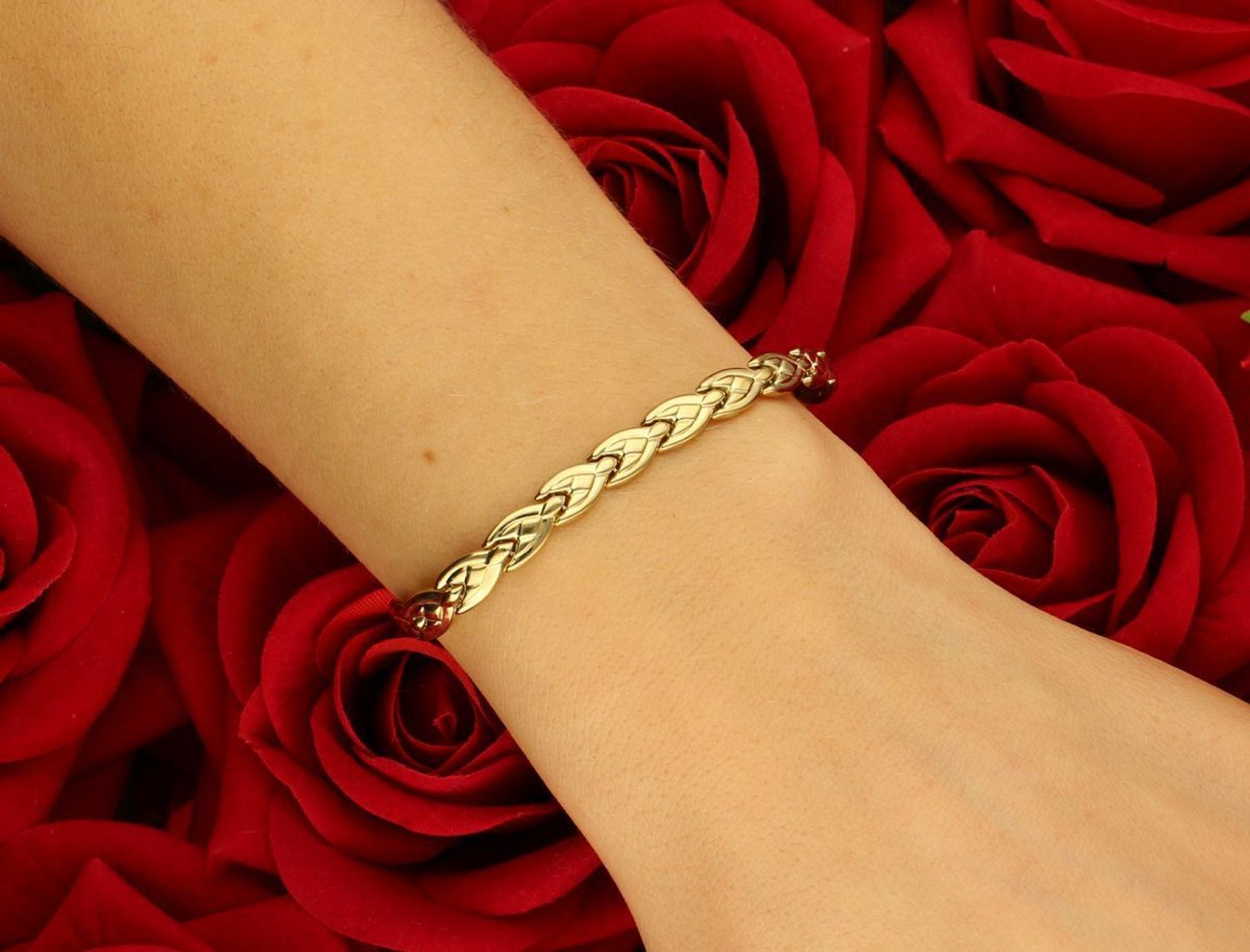 Bransoletka złota ozdobny splot pr 333, ZW-X-X09-N19-DA17200 Złota bransoletka wykonana z 8 karatowego żółtego złota. Złota biżuteria w oryginalnej formie.1.jpg