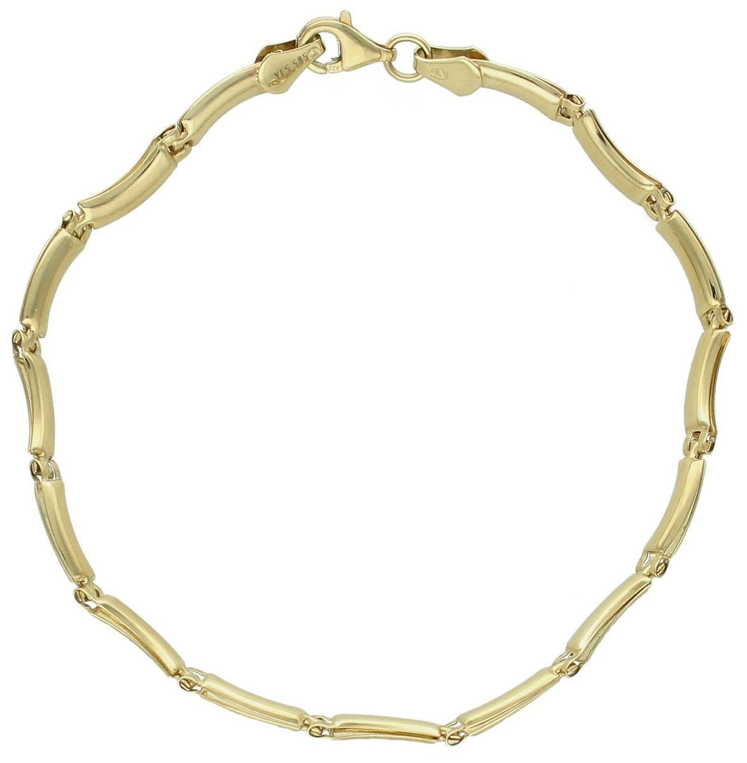 Bransoletka złota z ozdobnym wzorem grawerowana, pr 333 ZW-X-X09-N20-DA12212  Złota bransoletka wykonana z 8 karatowego żółtego złota. Powstała z połączenia podłużnych ogniw1.jpg