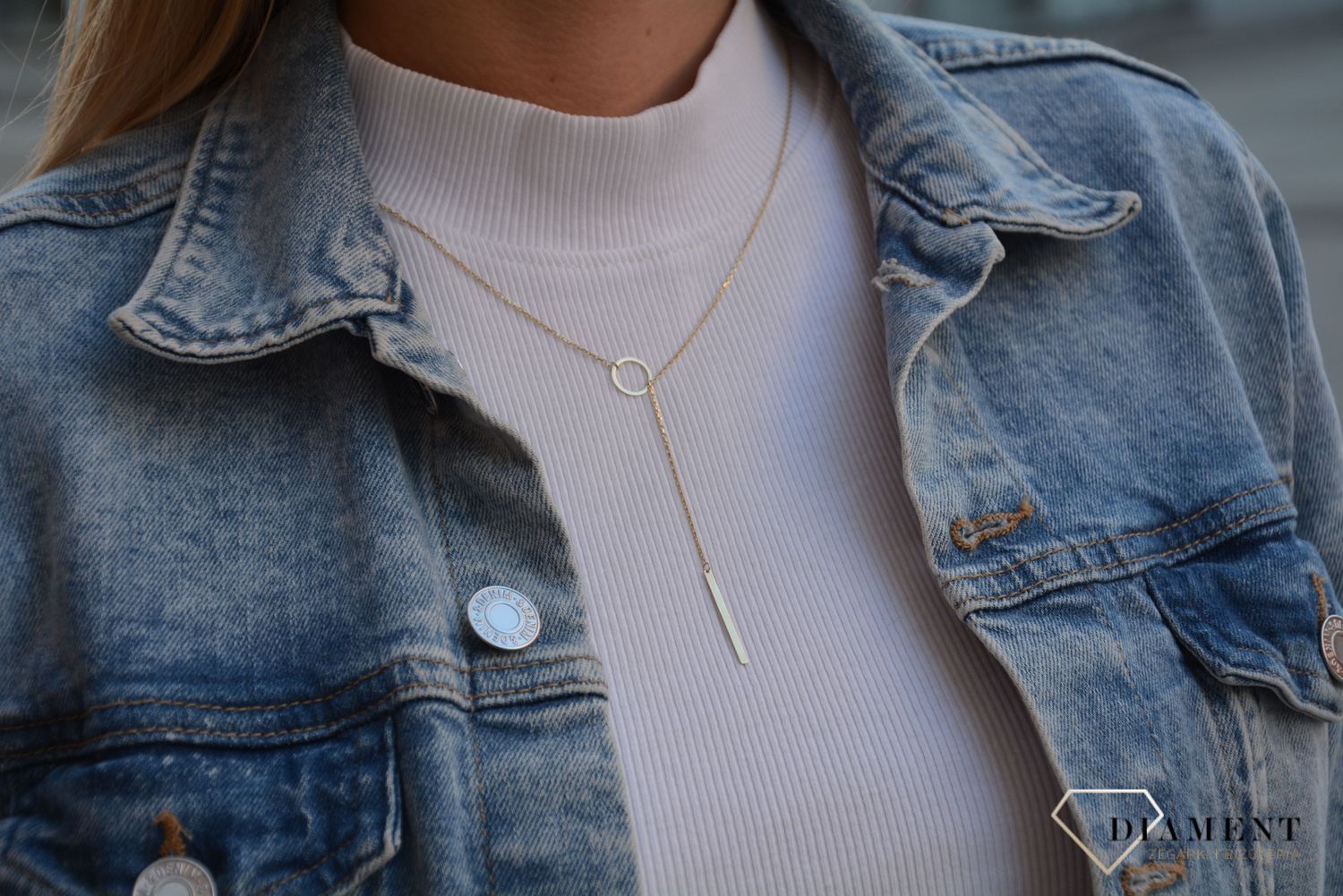 naszyjnik złoty celebtryka z blaszką do grawer biżuteria yes.jpg