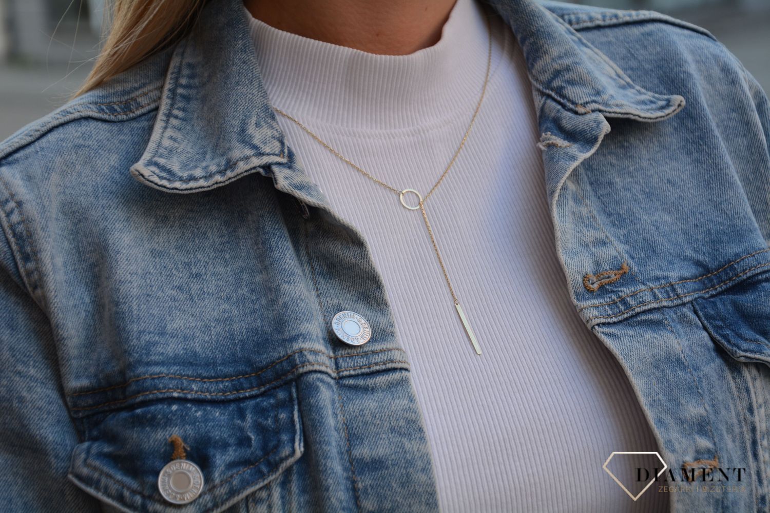 naszyjnik złoty celebtryka z blaszką do grawer biżuteria yes.jpg