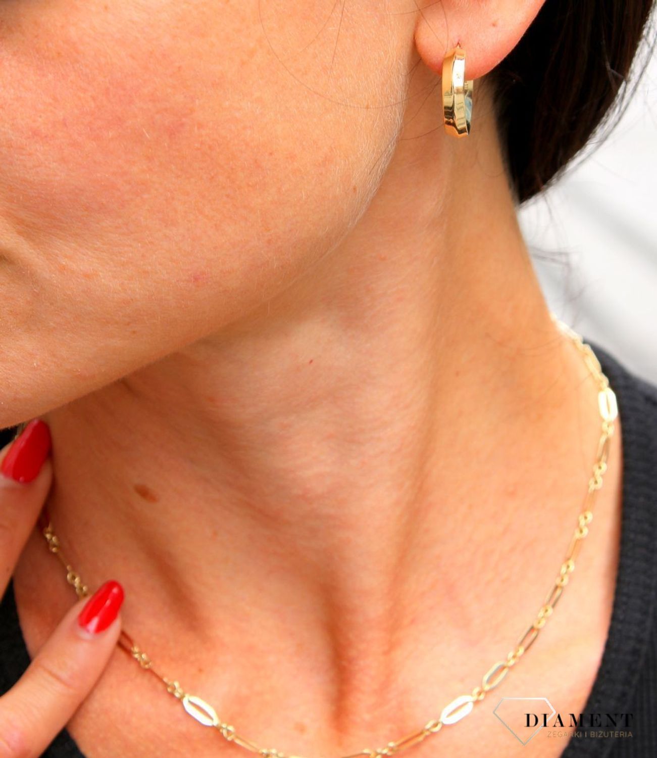 Złoty naszyjnik 333 równe ogniwka ZW-X-X09-N45-CA18191.jpg