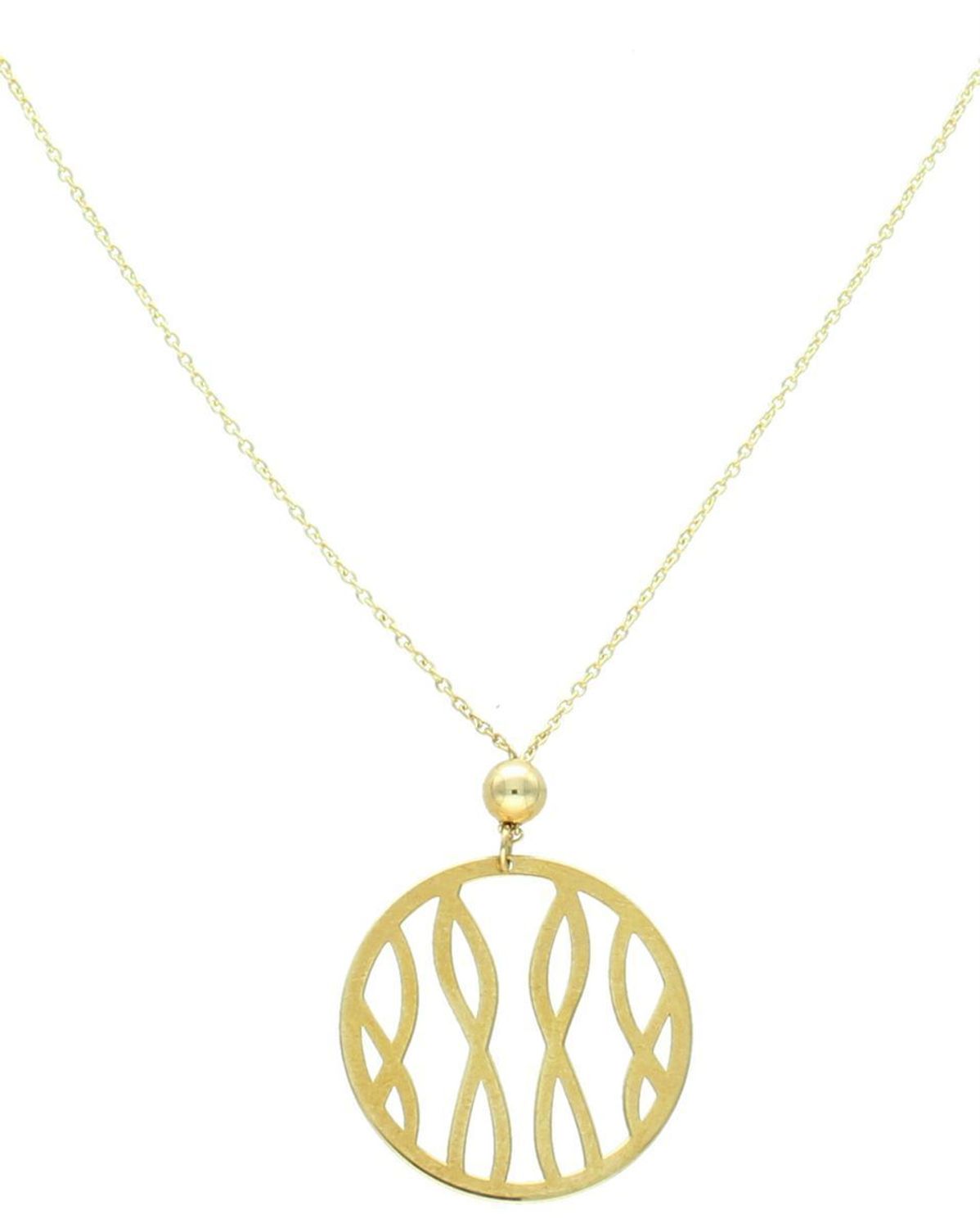 Złoty naszyjnik celebrytka duże  kółko z zakręconymi wzorami 333- ZW-X-X09-N50-CA1. Naszyjnik celebrytka kółeczko wykonany z 8-karatowego złota. 2.jpg