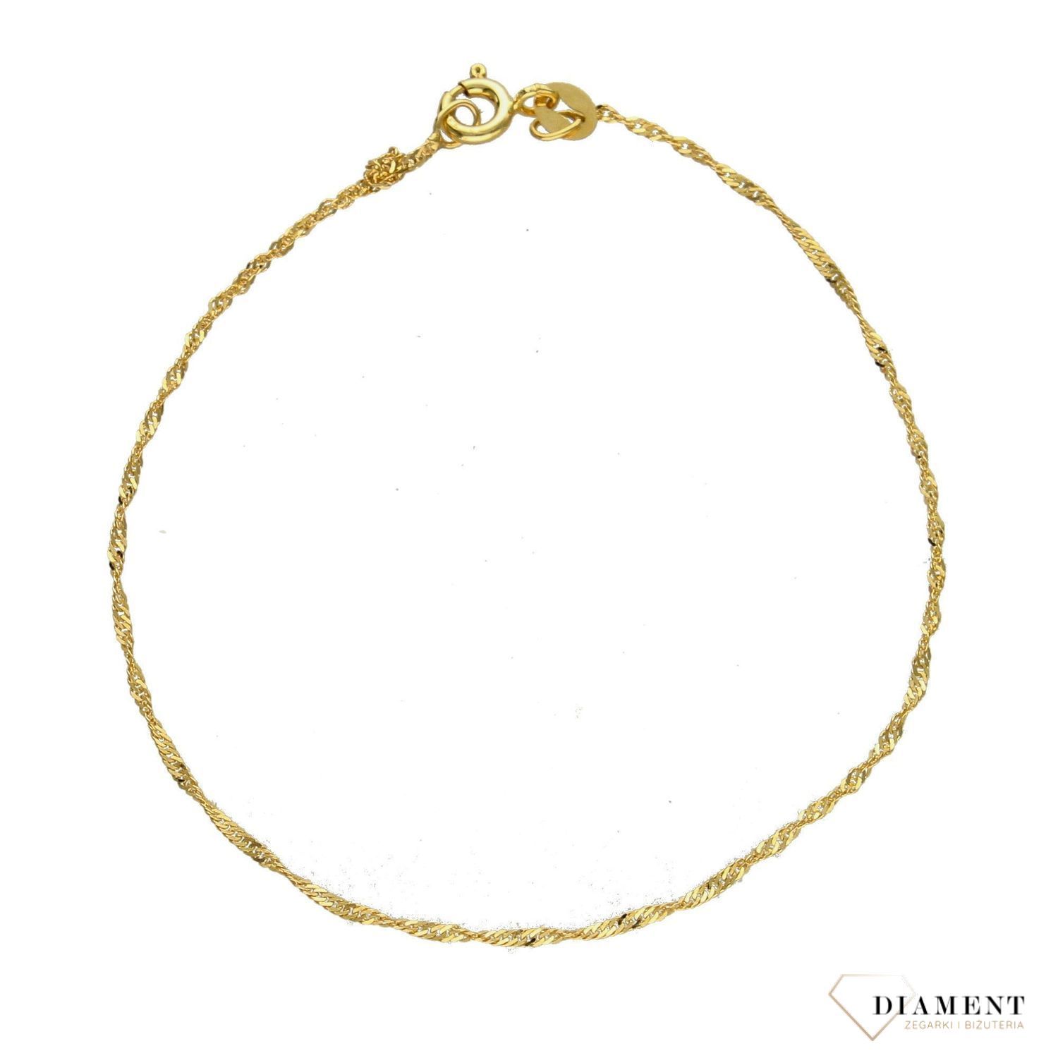 Złota bransoletka singapur (1).jpg