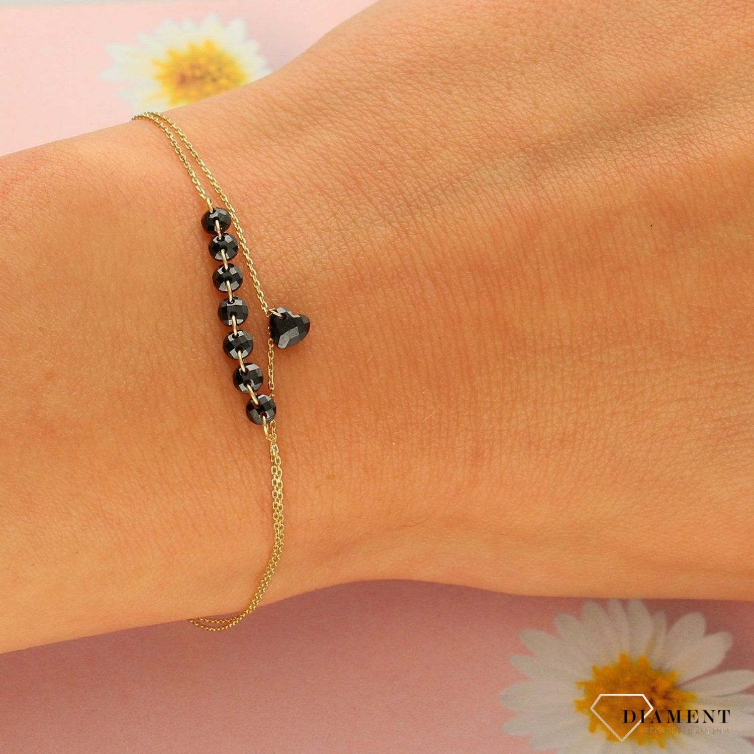 Goccia - bransoletka złota z cyrkoniami.webp