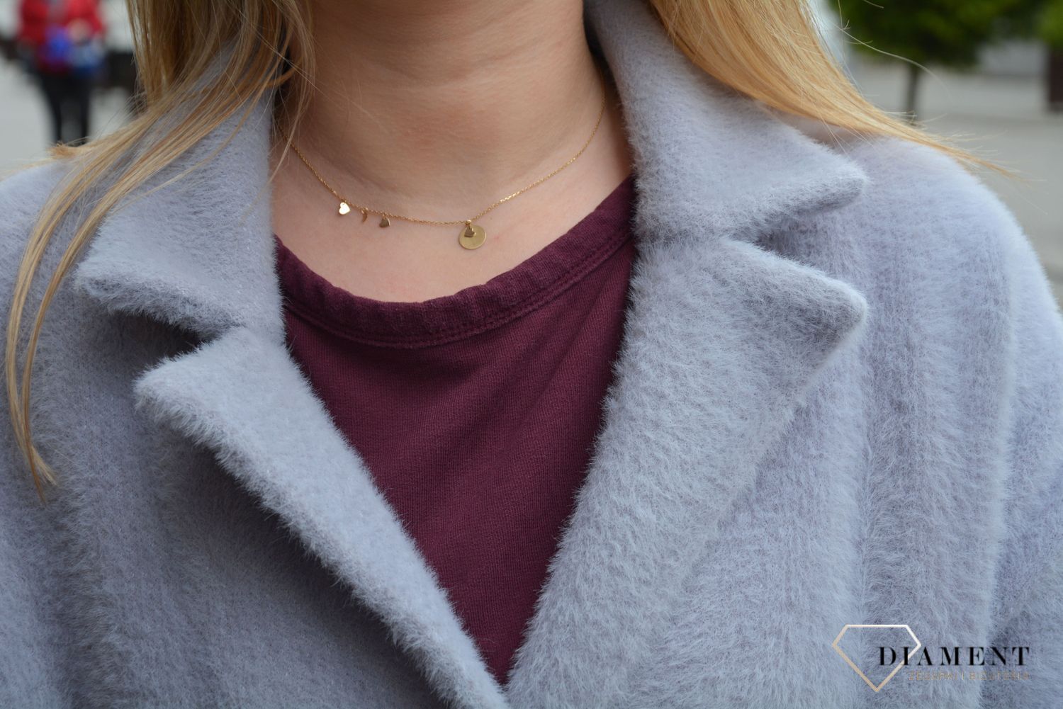 Naszyjnik celebrytka 585 serca ZW-Z-Z12-N45-CA16252.jpg