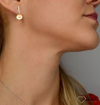 Złote kolczyki 585 kółka z blaszki ZW-Z-Z16-N00-FA15626 💎 Złote kolczyki wykonane z najwyższej jakości złota próby 585 💎 (1).JPG