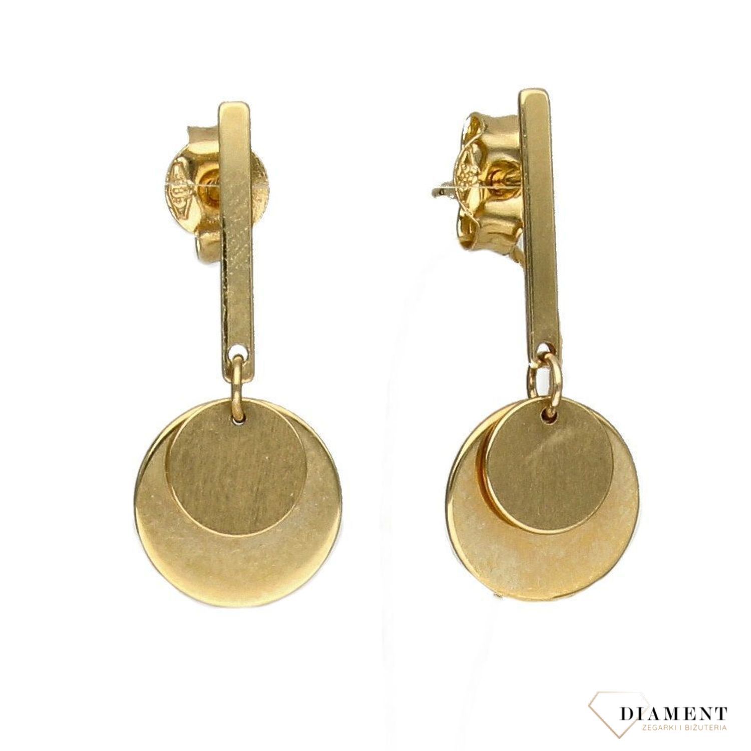 Złote kolczyki 585 kółka z blaszki ZW-Z-Z16-N00-FA15626.jpg