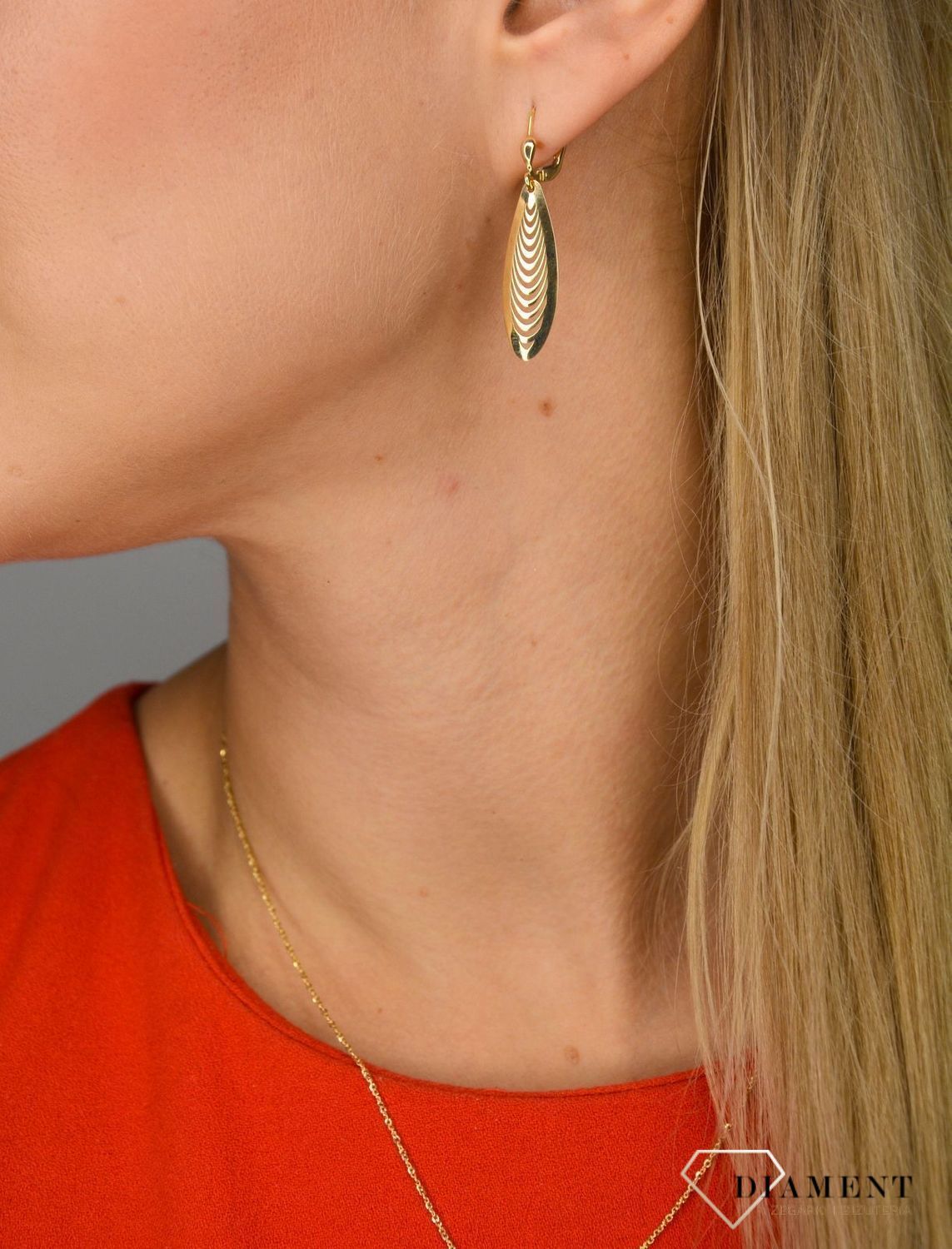 Złote kolczyki 585 owal wiszący ZW-Z-Z16-N00-GA16011.jpg