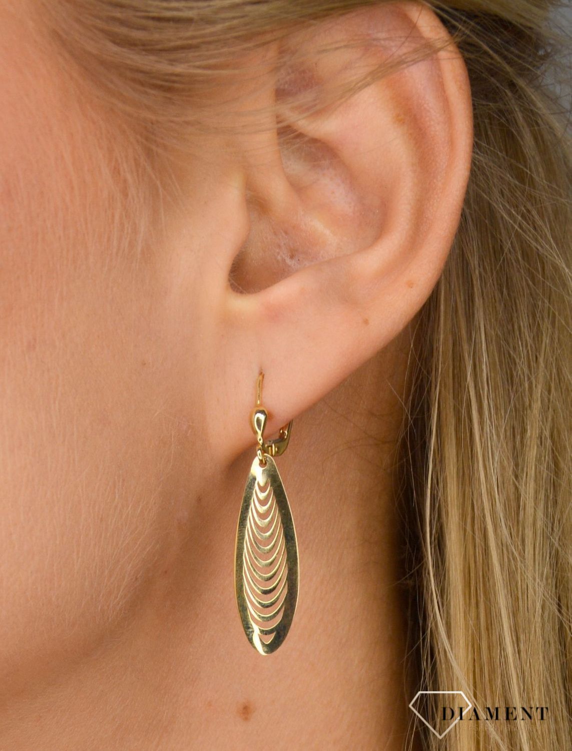 Złote kolczyki 585 owal wiszący ZW-Z-Z16-N00-GA16011.jpg