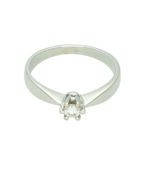 Pierścionek złoty 585 z brylantem 0,15 ct – klasyczny diament w białym złocie. damski.jpg