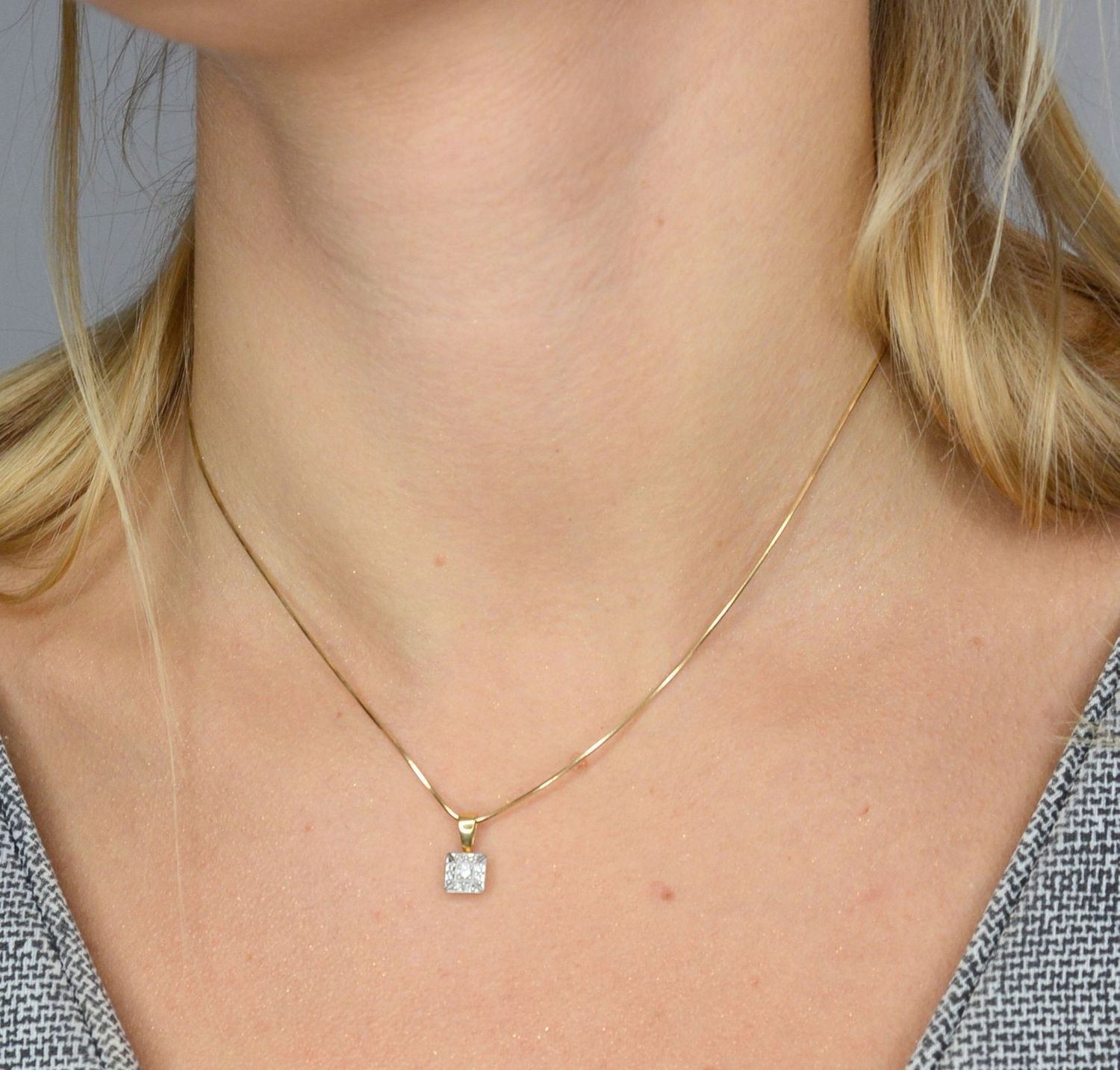 Zawieszka złota DIAMENT białe złoto, diamenty.jpg