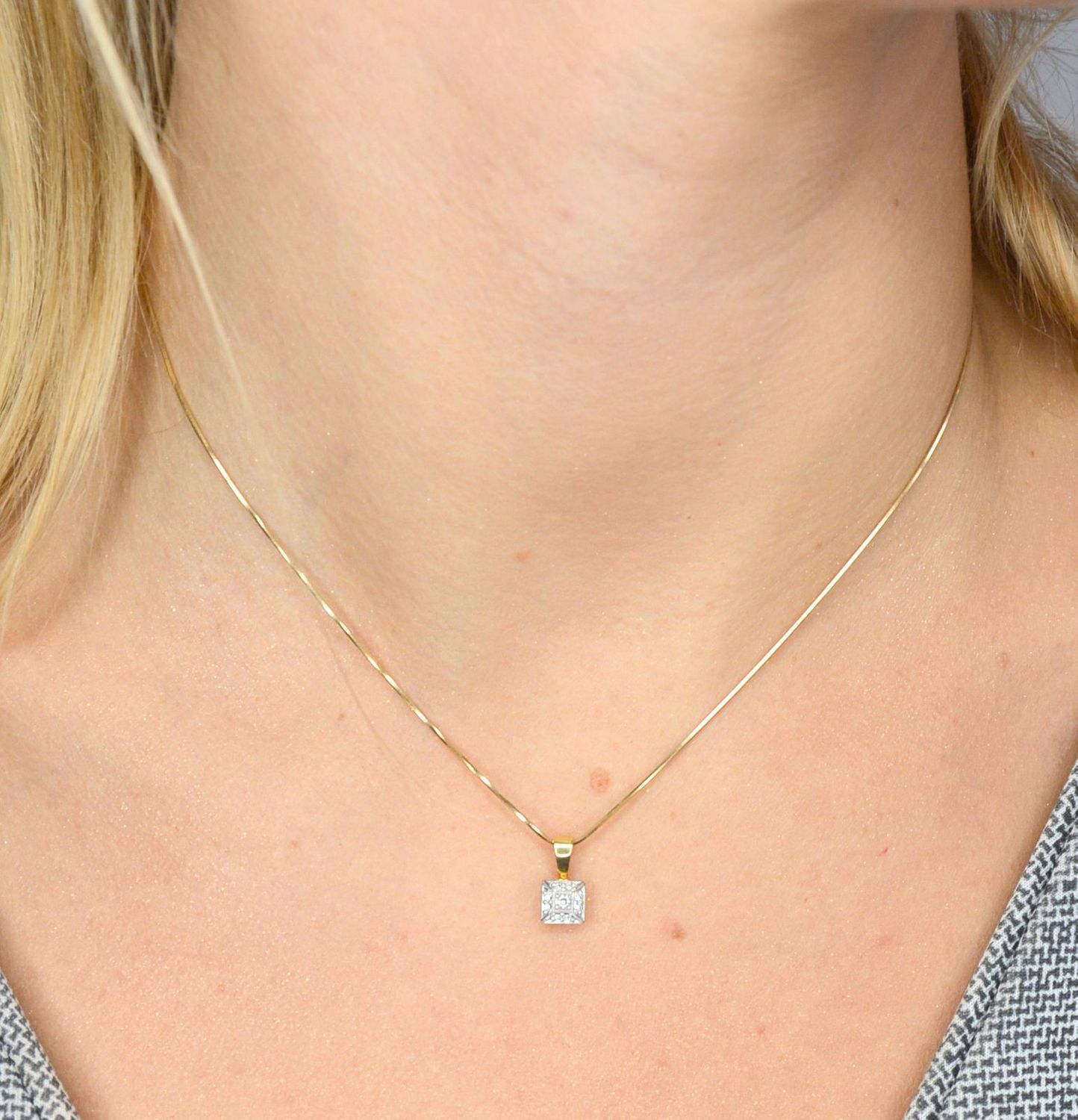 Zawieszka złota DIAMENT białe złoto, diamenty.jpg